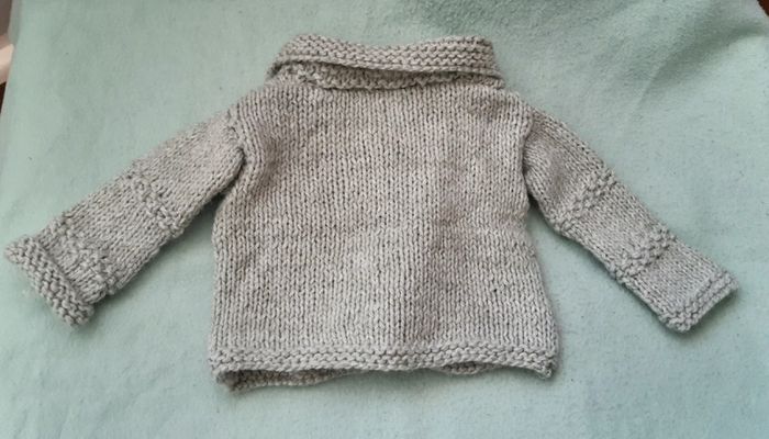 Gilet en laine 0-1-2 mois fille - photo numéro 5