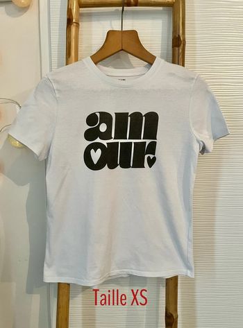 T-shirt à message taille XS