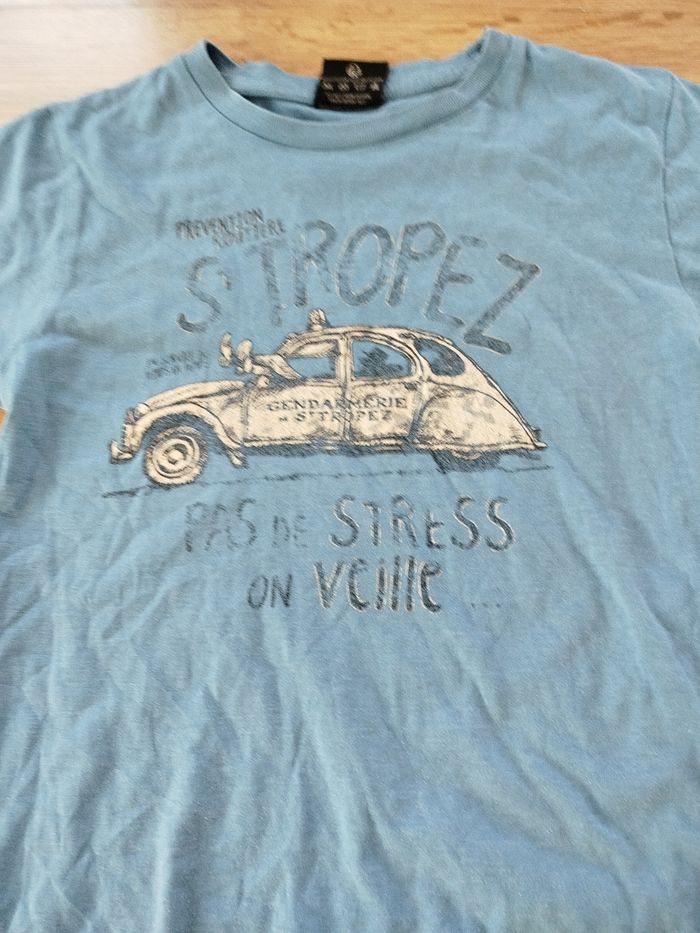 Tee shirt garçon taille 8ans st Tropez et les gendarmes - photo numéro 2