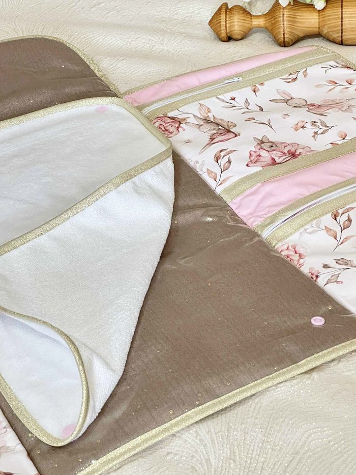 Tapis à langer nomade lapin rose - photo numéro 6