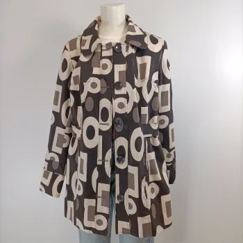 Veste Trench Vero Moda - XL - marron et beige - doublé à motif