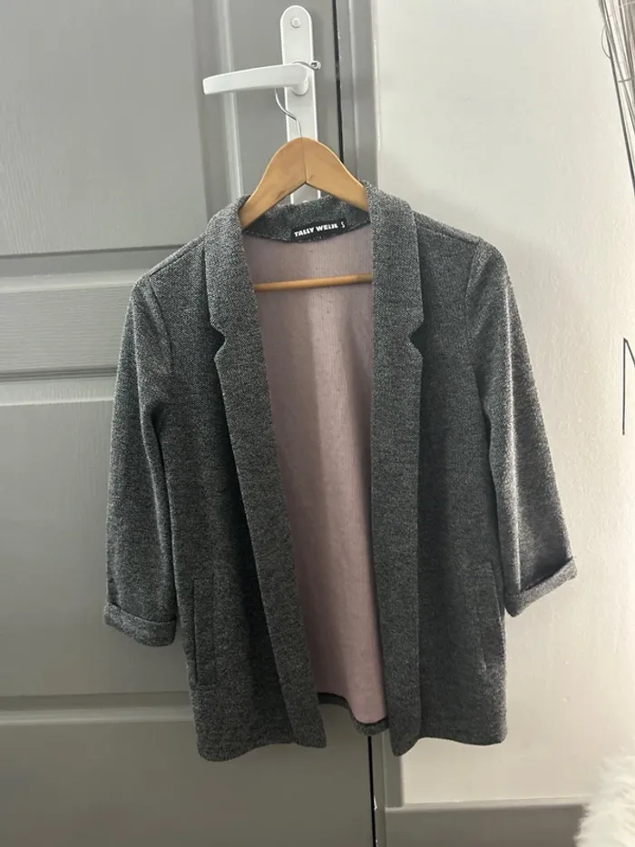 Veste grise manche 3/4