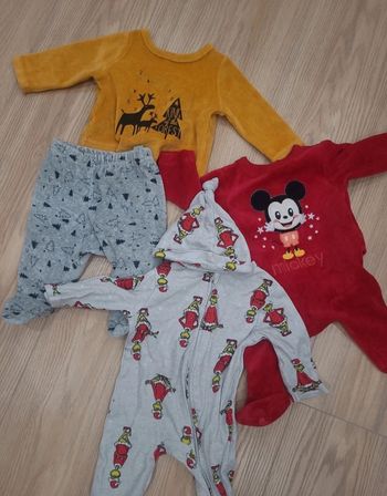 Lot pyjamas de Noël naissance