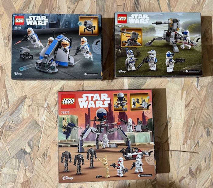 Pack LEGO Star Wars - 75345 / 75359 / 75372 - Neufs et scellés - photo numéro 2