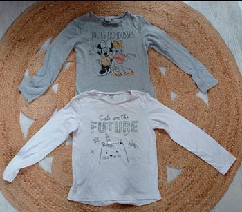 Lot de 2 t-shirts fille 10 ans