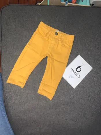Pantalon jean jaune