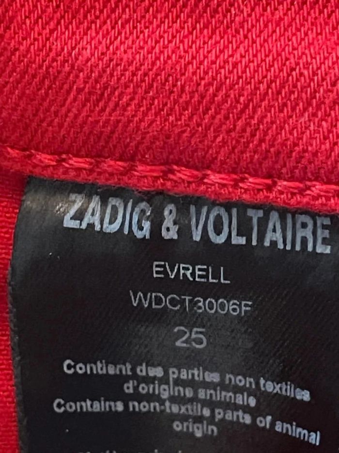Pantalon rouge Evrell Zadig & Voltaire - photo numéro 9