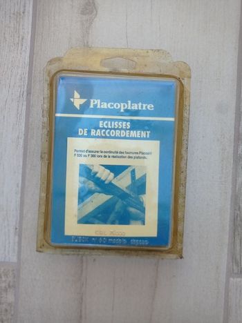 Lot de 6 éclisses de raccordement "Placoplatre"