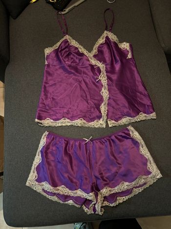 Pyjama deux pièces violet darjeeling