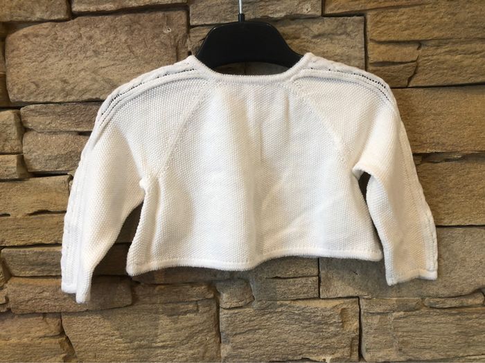 Très joli gilet blanc Orchestra 6 mois - photo numéro 3