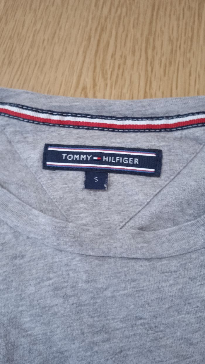 Tee-shirt Tommy Hilfiger gris homme en S - photo numéro 3