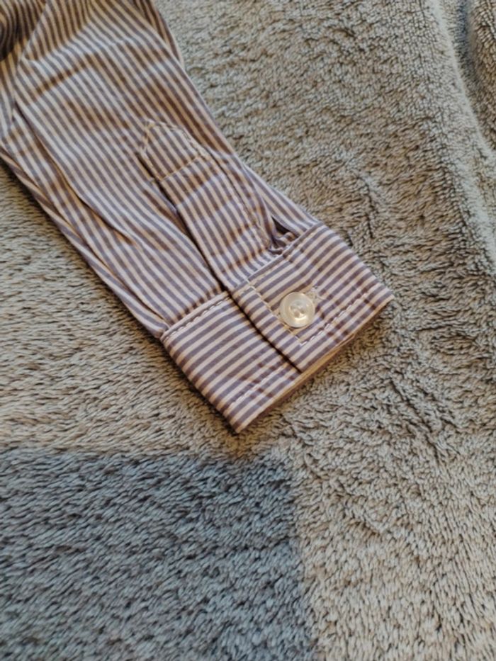 Chemise rayée violet et blanc - photo numéro 4