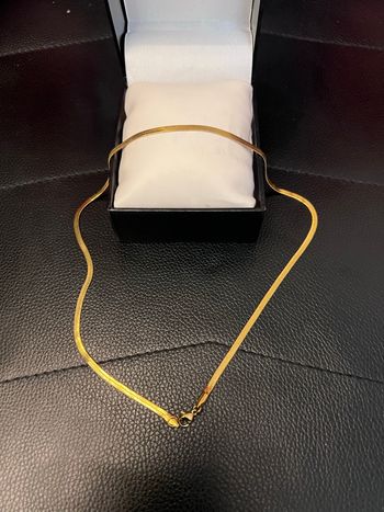 Chaine collier homme et femme couleur or