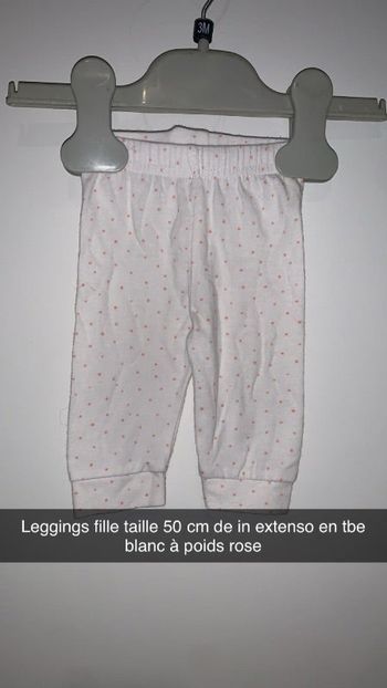 Leggings fille taille 50 cm