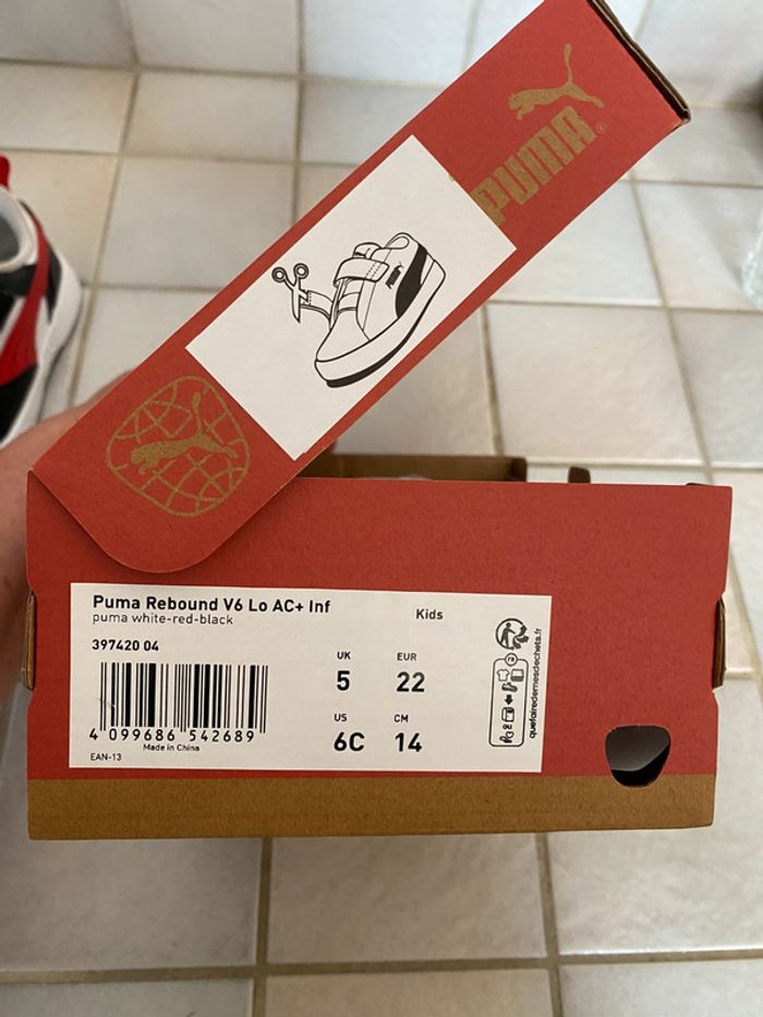 Baskets noires rouges et blanches Puma 22 - photo numéro 12