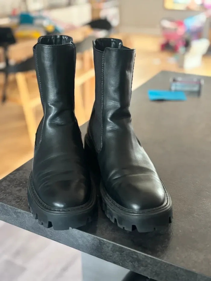 Bottines à soufflets grosses semelles - photo numéro 6