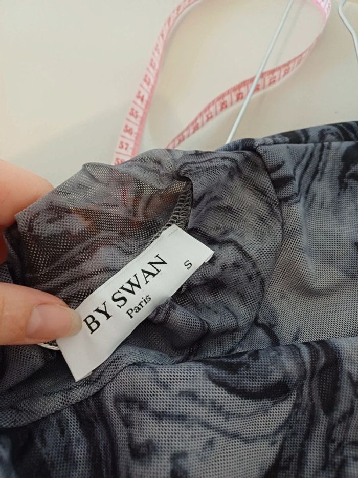 Robe grise moulante transparente neuve By Swan taille S 36 - photo numéro 10