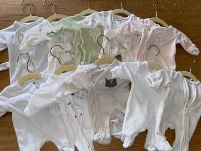 Lot de 10 pyjamas prématuré