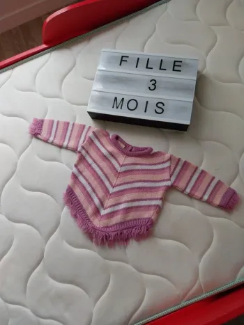 Poncho fille 3 mois