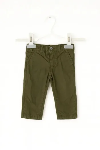 Pantalon droit vert kaki – Monoprix – 12 mois