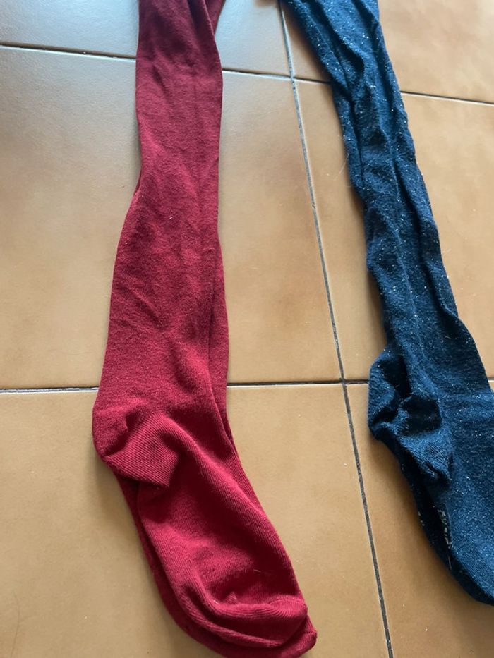 Lot 2 collants fille 10/12 ans - photo numéro 2