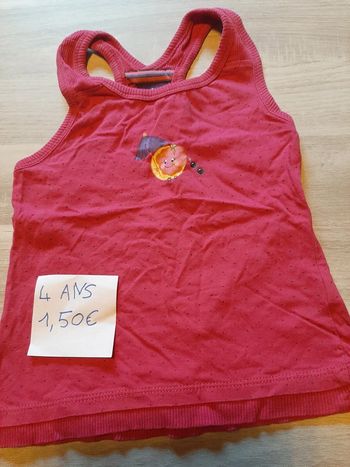 Débardeur 4ans