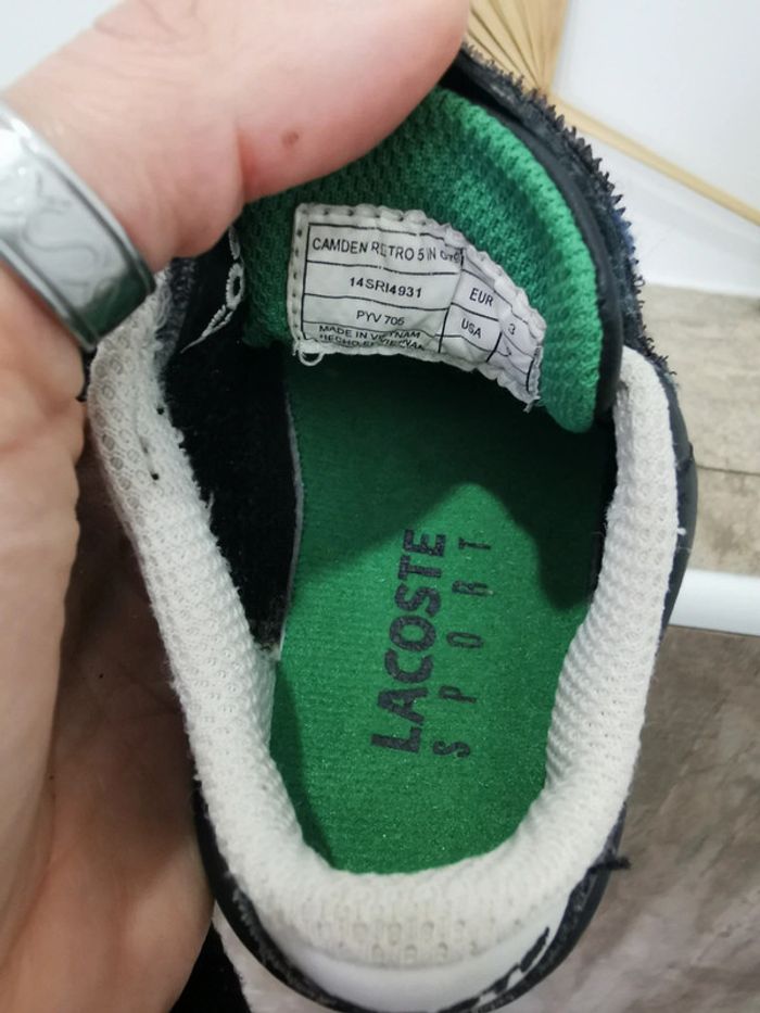 🌿Basket Lacoste enfant taille 19 - photo numéro 7