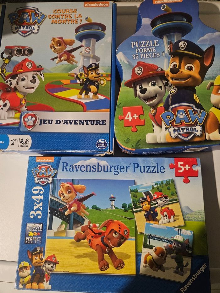 Lot jeu et puzzle pat patrouille