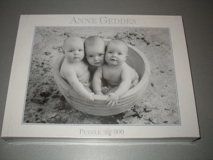 PUZZLE : 3 BÉBÉS DANS UN POT "ANNE GEDDES" - 900 PIÈCES - NEUF - n°07 - photo numéro 2