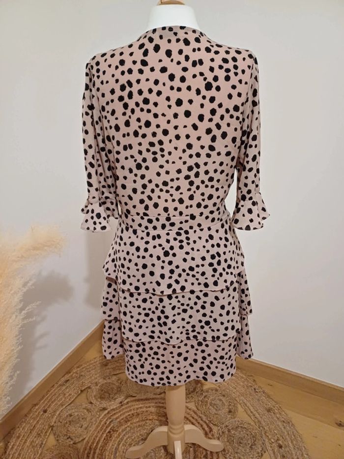 Robe rose pâle leopard Cache-coeur My Jewellery taille XS 34 - photo numéro 9