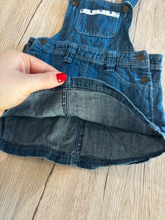 Robe en jeans bébé fille 12mois Grain du blé - photo numéro 2