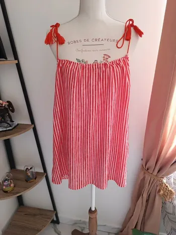 🎀 jolie débardeur rouge et blanc Kiabi taille xl 🎀