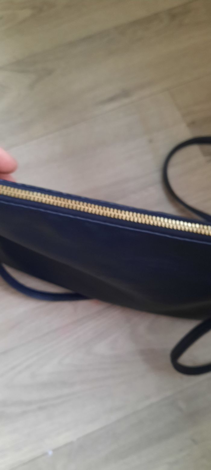 Sac à main bandoulière en cuire noir - photo numéro 7