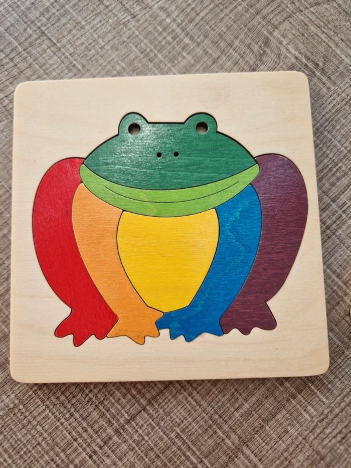 Lot de 3 puzzles en bois en parfait état - photo numéro 3