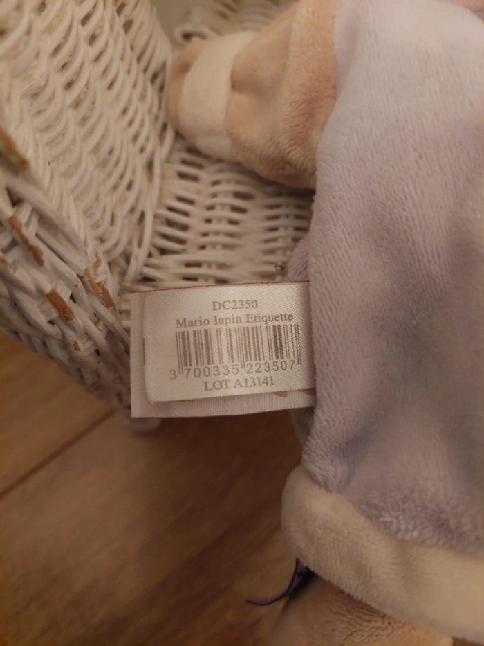 #P6 - Doudou lapin indien mauve Doudou et Compagnie - photo numéro 5