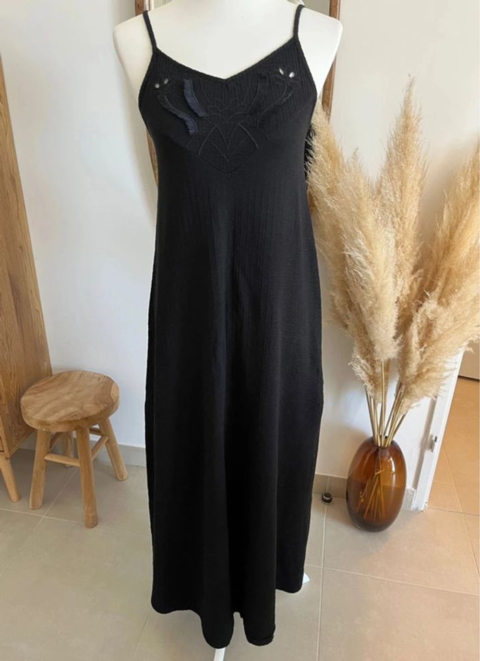 Robe longue d’été noire Camaïeu - photo numéro 3