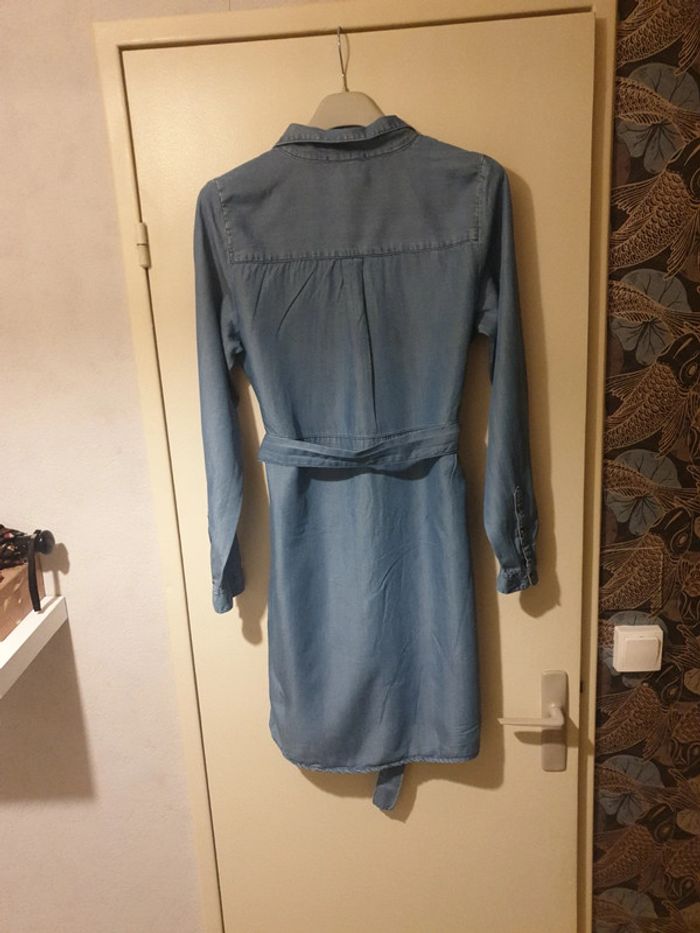 Robe souple couleur jean bleue clair - photo numéro 3