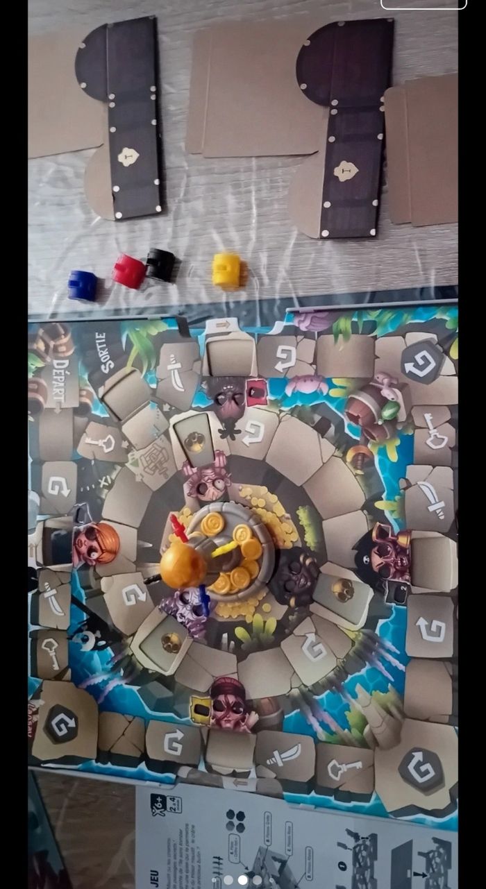 Jeu de société L'Île du Trésor Maudit  Lansay complet et en parfait état - photo numéro 8