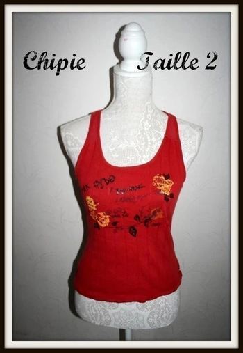 Débardeur Chipie couleur rouille taille 2
