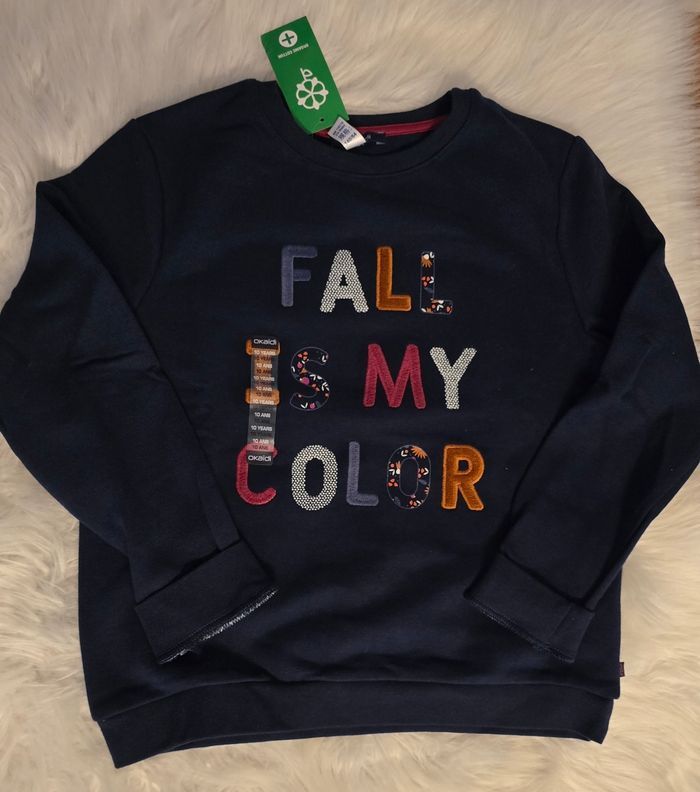 NEUF (non porté)🏷🤩😍🩷🩷superbe sweat molleton 10 ans fille 🩷🩷🩷