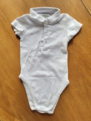 Body Cyrillus blanc a col