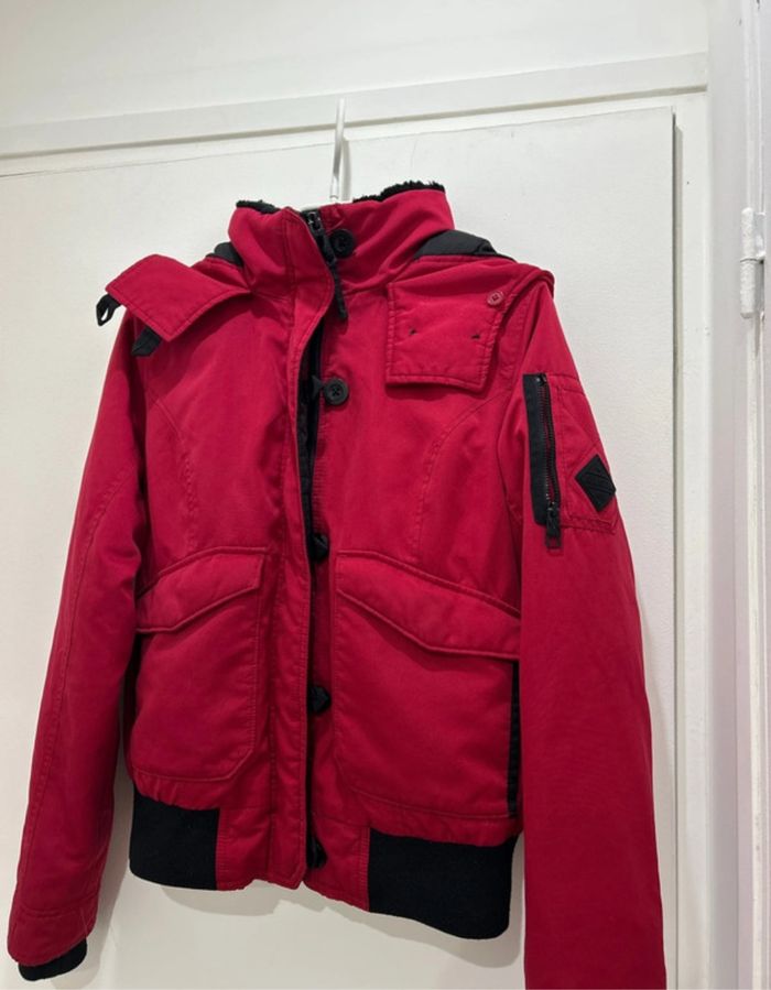 Manteau Bomber Hollister taille S - photo numéro 4