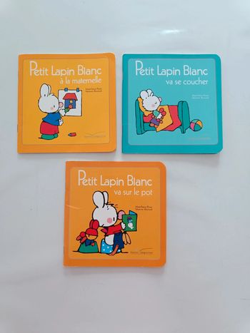 Lot de 3 livres Petit Lapin Blanc