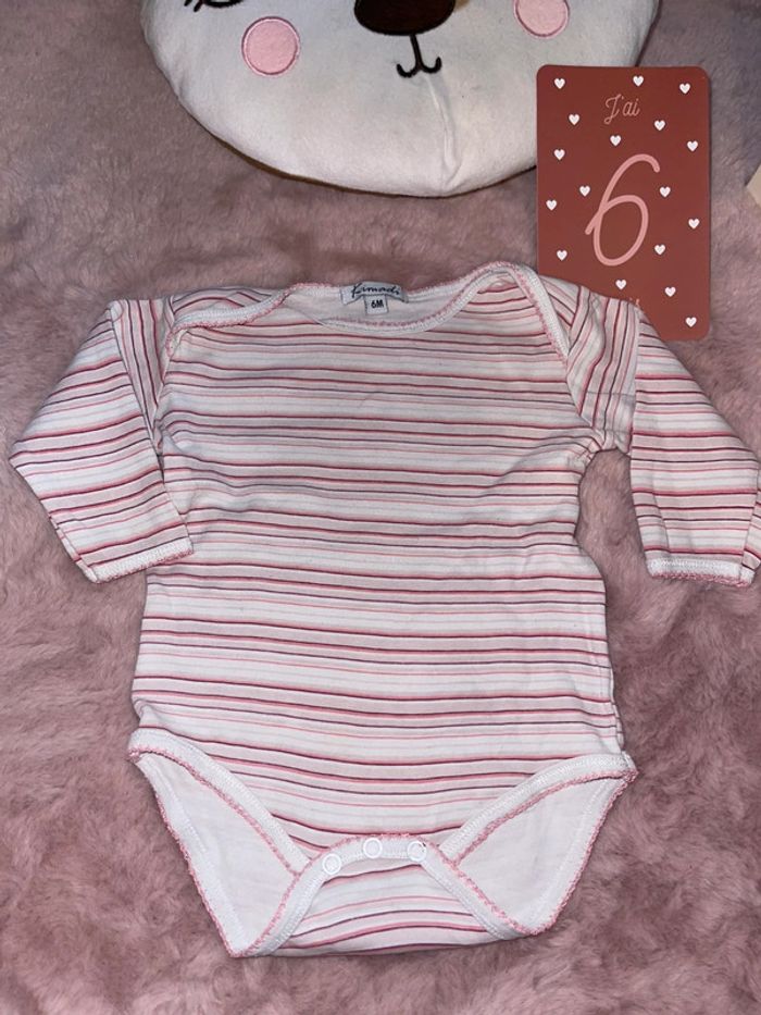 Lot de 4 body ML 6 mois - photo numéro 2