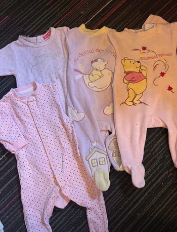 Lot de pyjama velours taille 3 mois