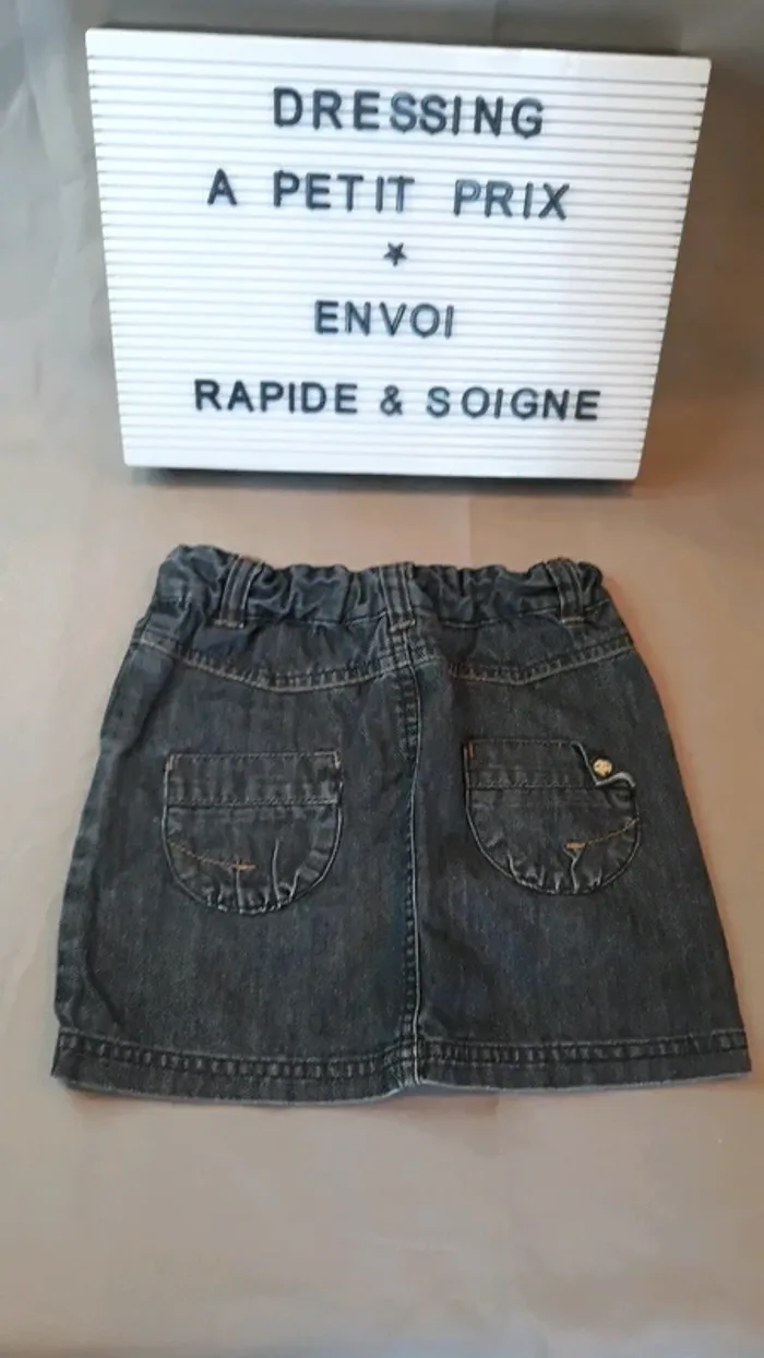 Jupe en jeans 4 ans - photo numéro 3