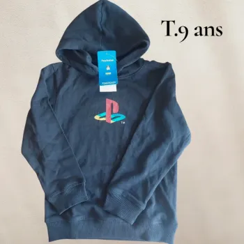 Sweat officiel PlayStation T.9 ans Neuf avec étiquette