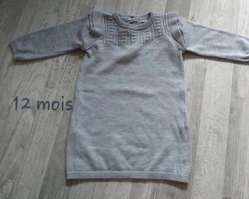 Robe pull grise 12 mois
