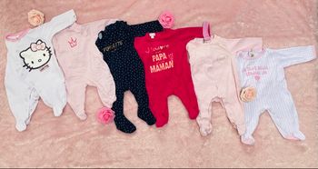 Lot pyjama bébé fille 1 mois