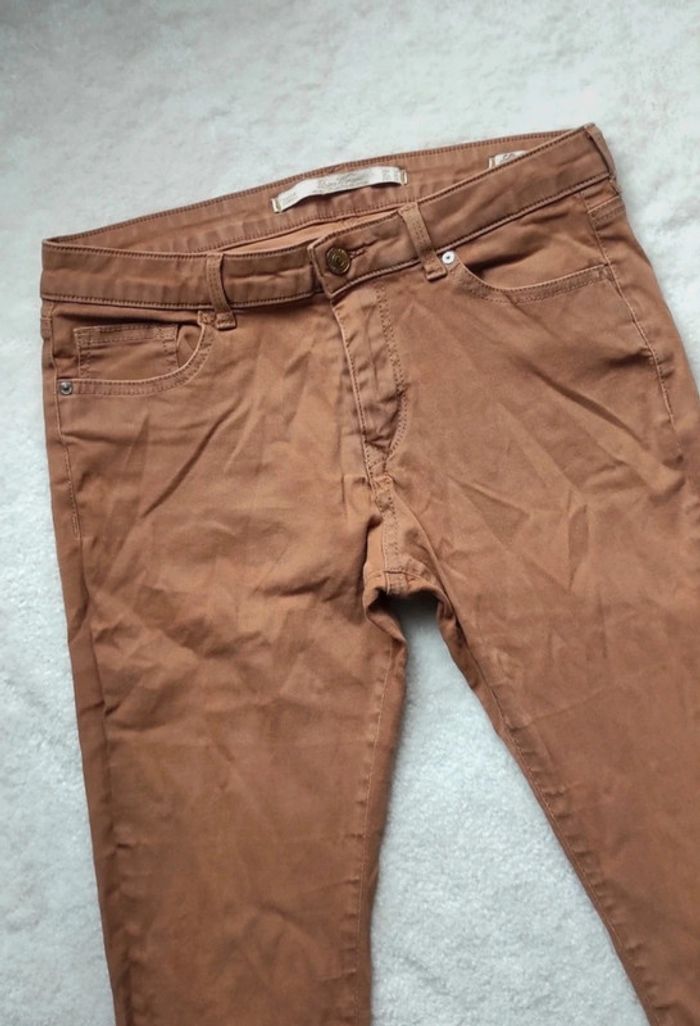 Jean Zara Camel 38 slim fit - photo numéro 5